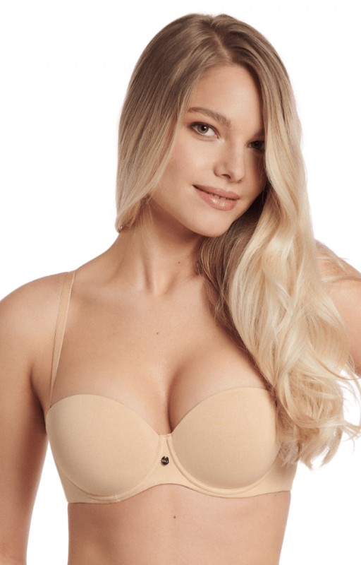 Reggiseno a fascia Lisca con coppe invisibili