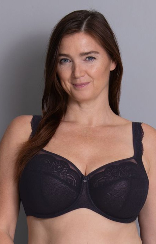 Reggiseno con ferretto Big Cup Rosa Faia Selma 5635 nero