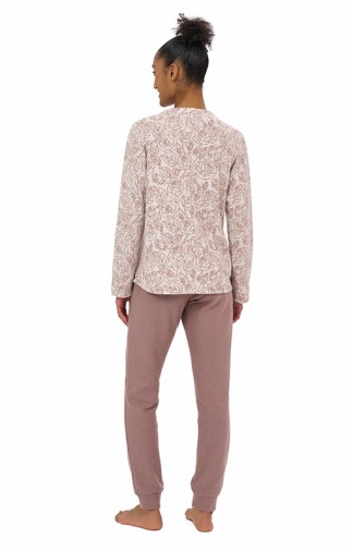 Pigiama donna serafino in Cotton Eco Pile Ragno Pupa 2
