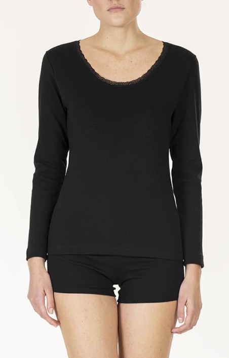 Maglia manica lunga Alpina in caldo cotone Filippa ARG703