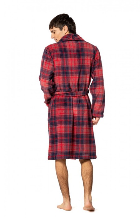 Vestaglia corta uomo stampa quadri Soy 232642