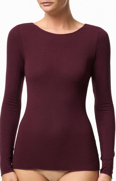 Maglia Leger con cachemire Philippe Matignon lilla