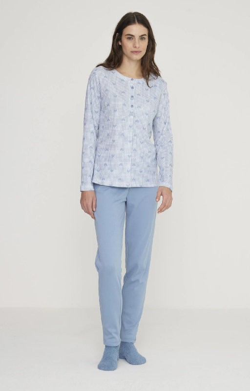 Women's pyjamas Noi di Notte in warm cotton Heart FA008804