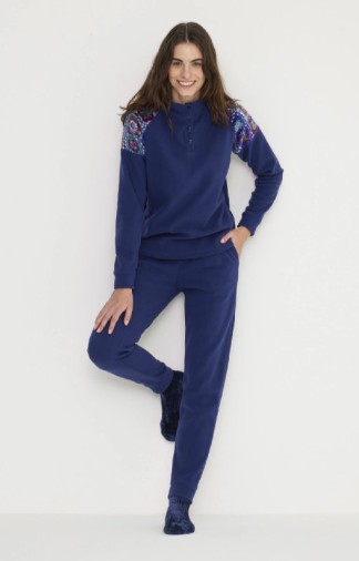 Women's pyjamas Noi di Notte in fleece Folk FA008774