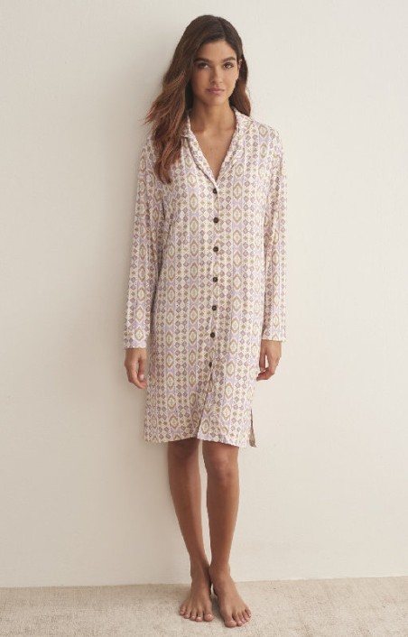 Camicia da notte aperta Selmark