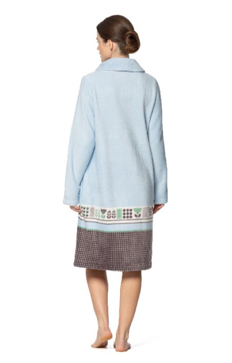 Vestaglia donna con bottoni Senoretta Geometric