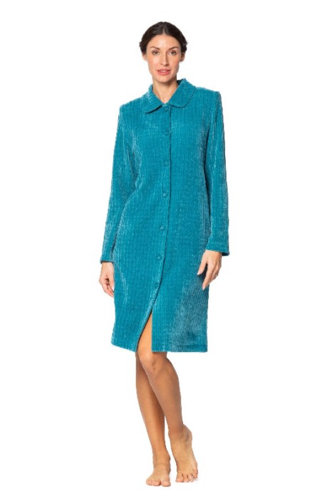 Vestaglia donna Egatex con colletto e bottoni Ginko