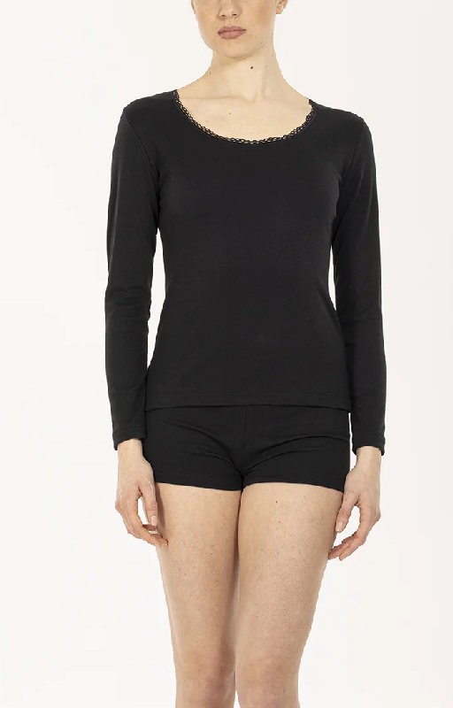 Women's long-sleeved jersey Alpina with low lace