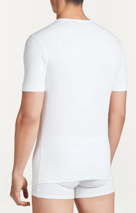 Short-sleeved crew-neck jersey Ragno in stretch cotton bipack