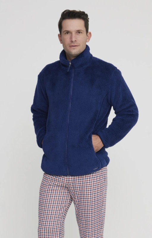 Man's jacket Noi di Notte unity faux fur  with zip