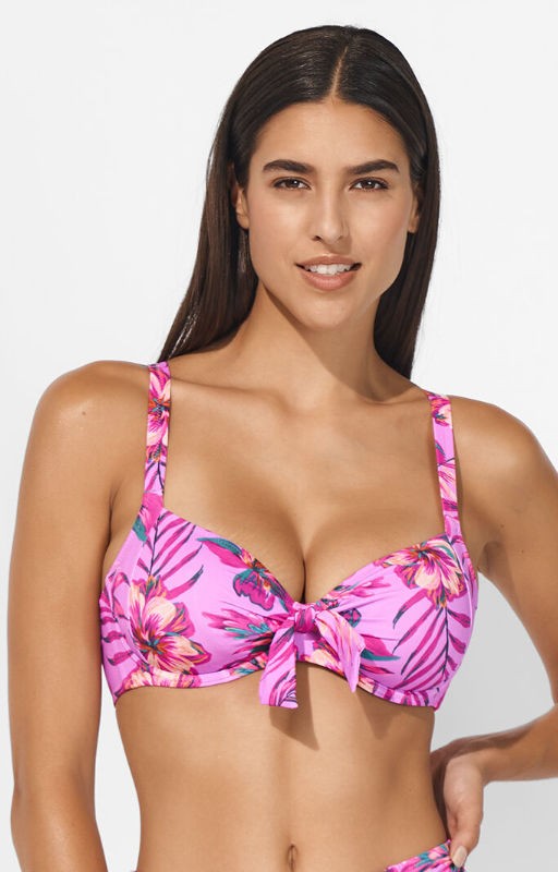 Bikini with bow Lidea floral pattern Tropic Radiance