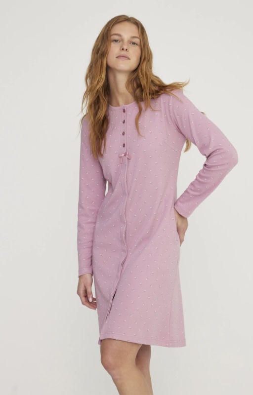 Women's nightgown Tuly in warm cotton Noi di Notte