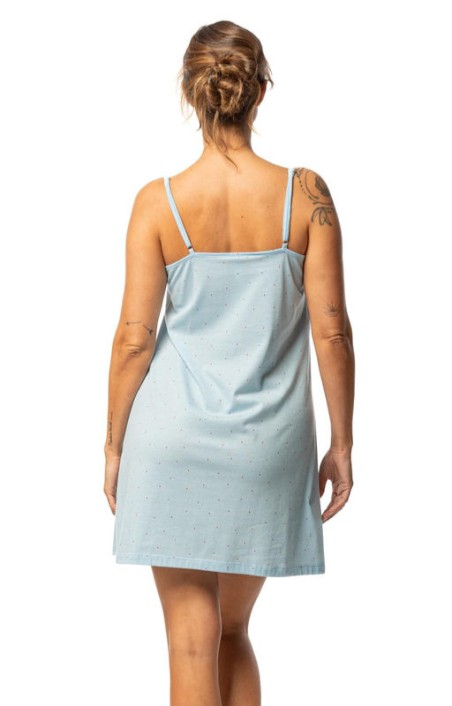 Short nightgown Senoretta with thin straps