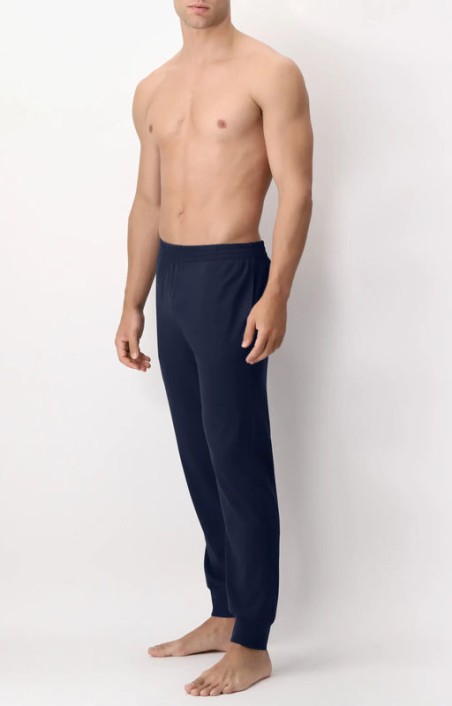 Pantaloni lunghi con polsini Perofil in cotone leggero