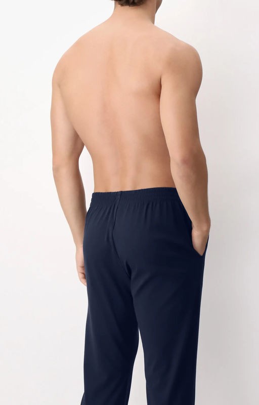 Pantaloni lunghi con polsini Perofil in cotone leggero