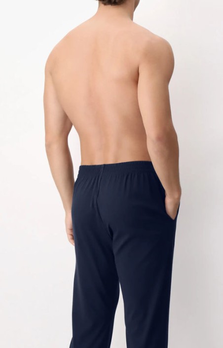 Pantaloni lunghi con polsini Perofil in cotone leggero