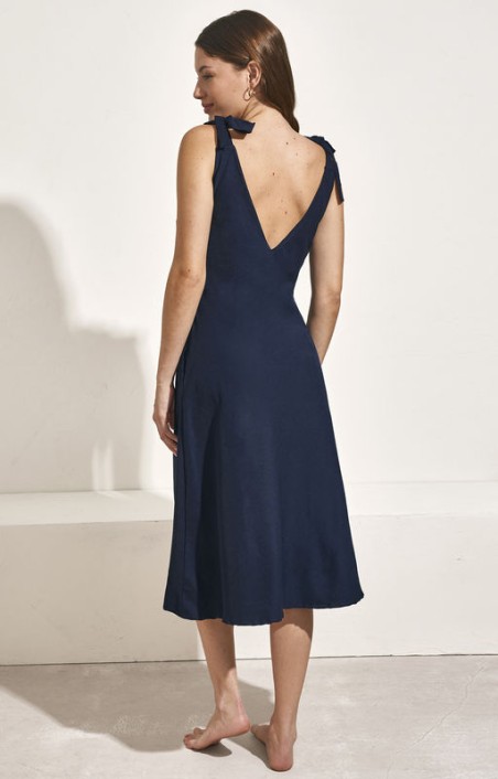 Sleeveless long dress with adjustable straps Selmark