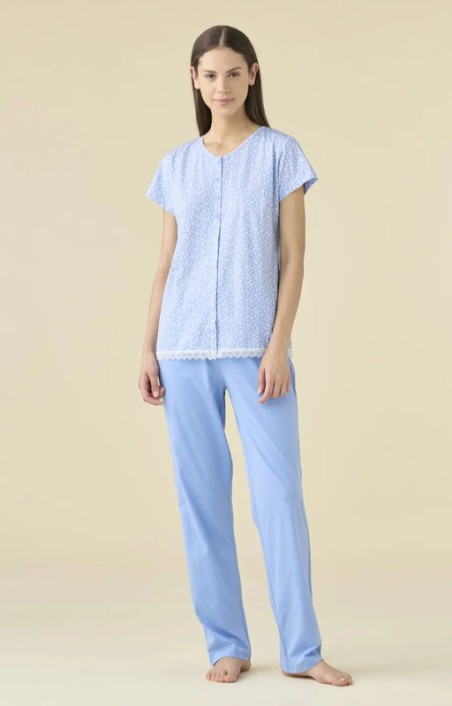 Pigiama da donna mezza manica in cotone Noi Di Notte