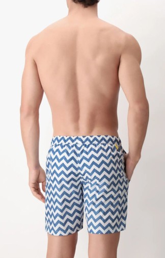 Beach Boxer Perofil with Chevron Denim print 2