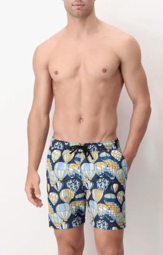 Beach Boxer Perofil with Balloons print Aqua