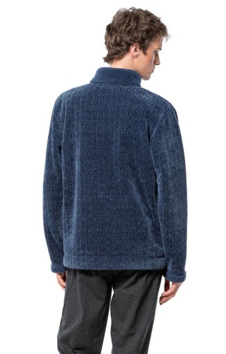 Men's jacket with zip Soy in plain Sherpa 2