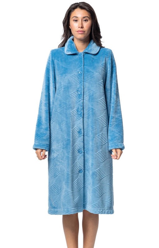Women's short dressing gown Egatex with buttons...