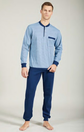 Pigiama invernale da uomo BipBip in caldo cotone