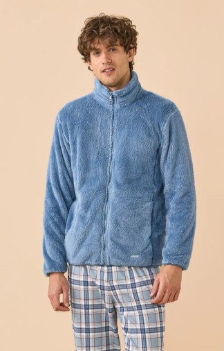 Giacca da camera uomo Noi di Notte in eco-pelliccia Unito