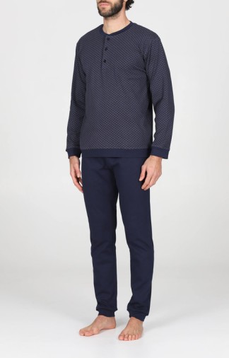 Pigiama da uomo Alpina in caldo cotone modello Alfonso