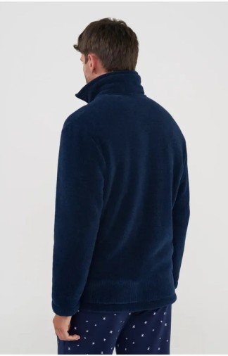 Giacca da camera Lohe in morbido tessuto con zip 2