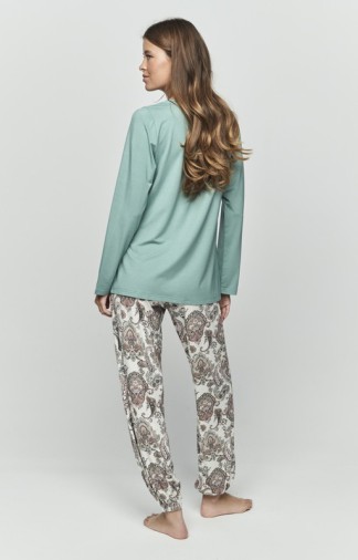 Pigiama da donna Selmark con scollo rotondo 2