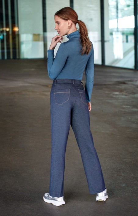 Smart jeans trousers for women Janira 1025732 black