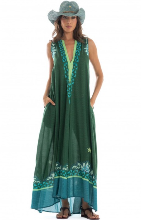 Abito mare lungo Pin-Up Stars fantasia Tribal Sea